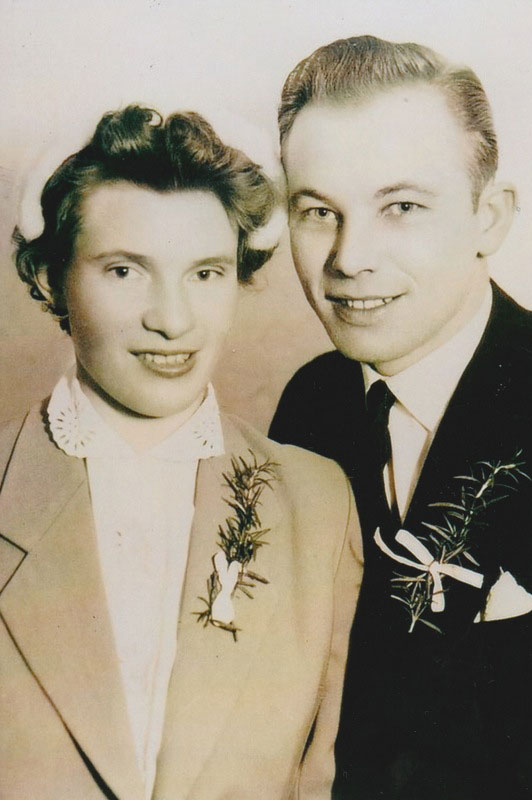 Rudolf Challupner & Elfrieda geb. Kalous (Dez 1952)